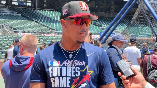 'Always work:' Valdez maintaining focus at Futures Game taken Atlanta. Photo by CHRIS HALICKE / DKPS