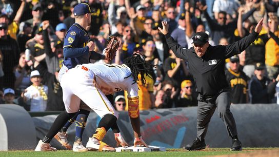 PIrates 2, Brewers 1: Keller deals, Cruz delivers taken on the North Shore. Photo by JUSTIN BERL / GETTY